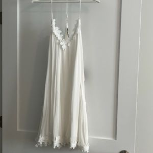 NWT Lush x Lulus White Halter Floral Dress